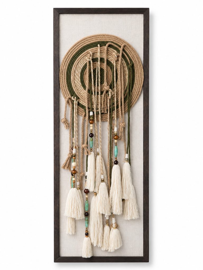 Cuadro decorativo con cuerdas