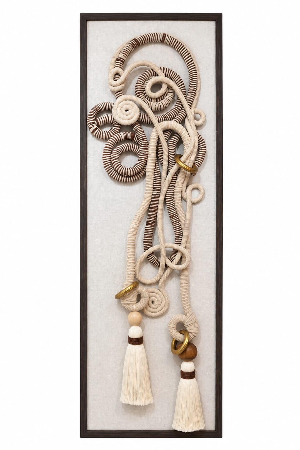 Cuadro Espiral Macramé