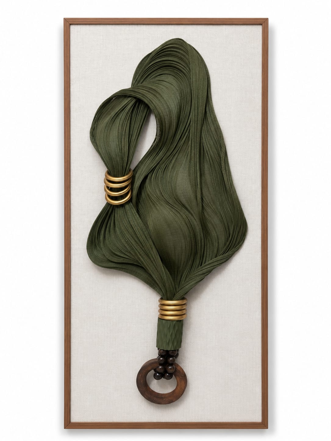 Cuadro Textil Fibra Verde