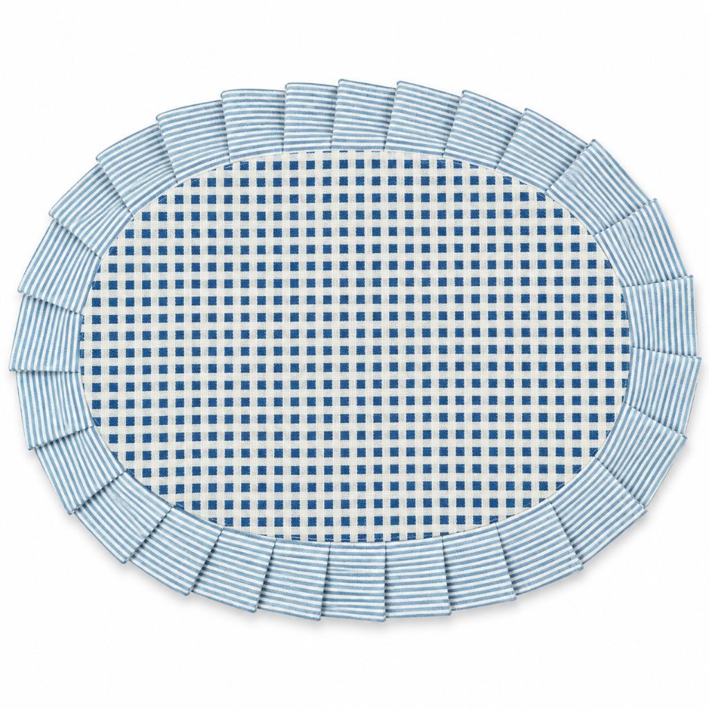 Mantel oval acolchado