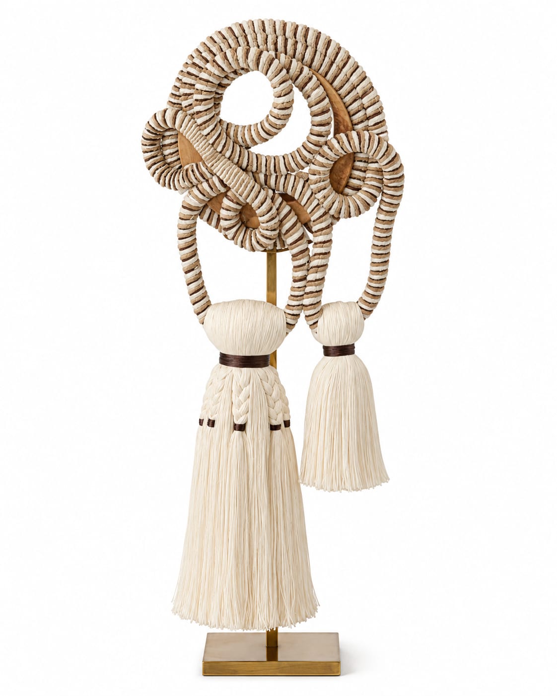 Escultura Decorativa Fibra Natural