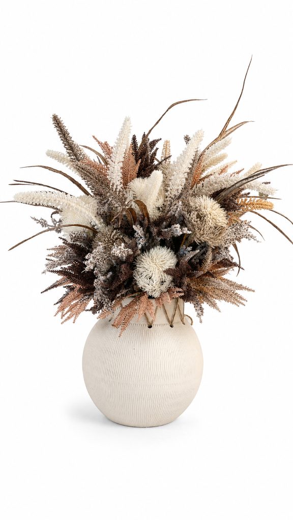 Jarrón Decorativo Flores Secas
