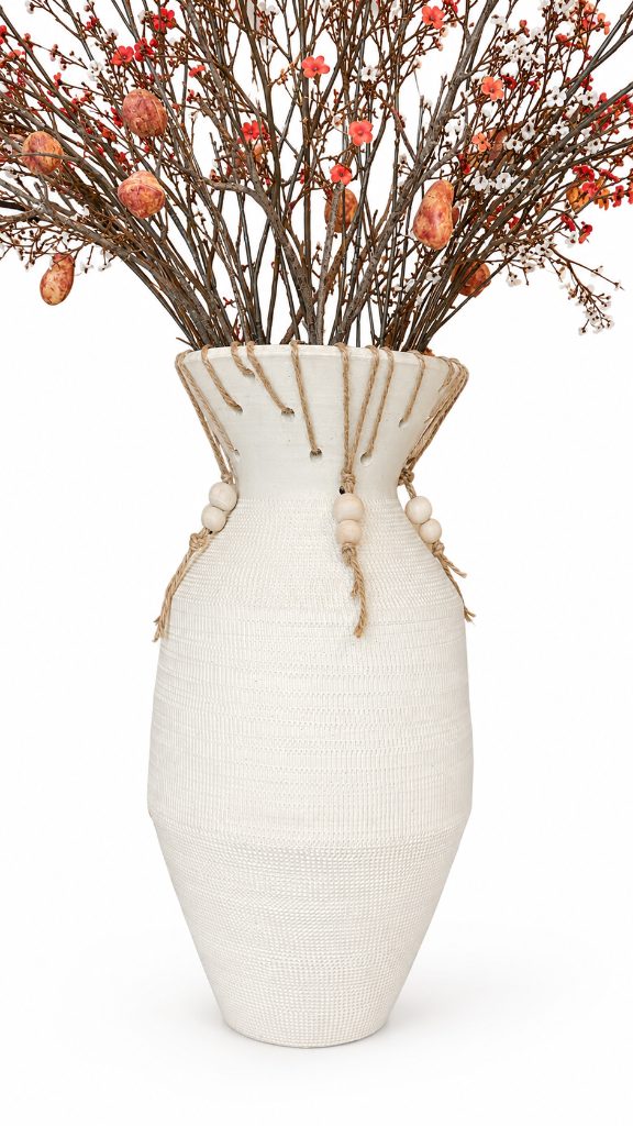 Jarrón Decorativo Blanco