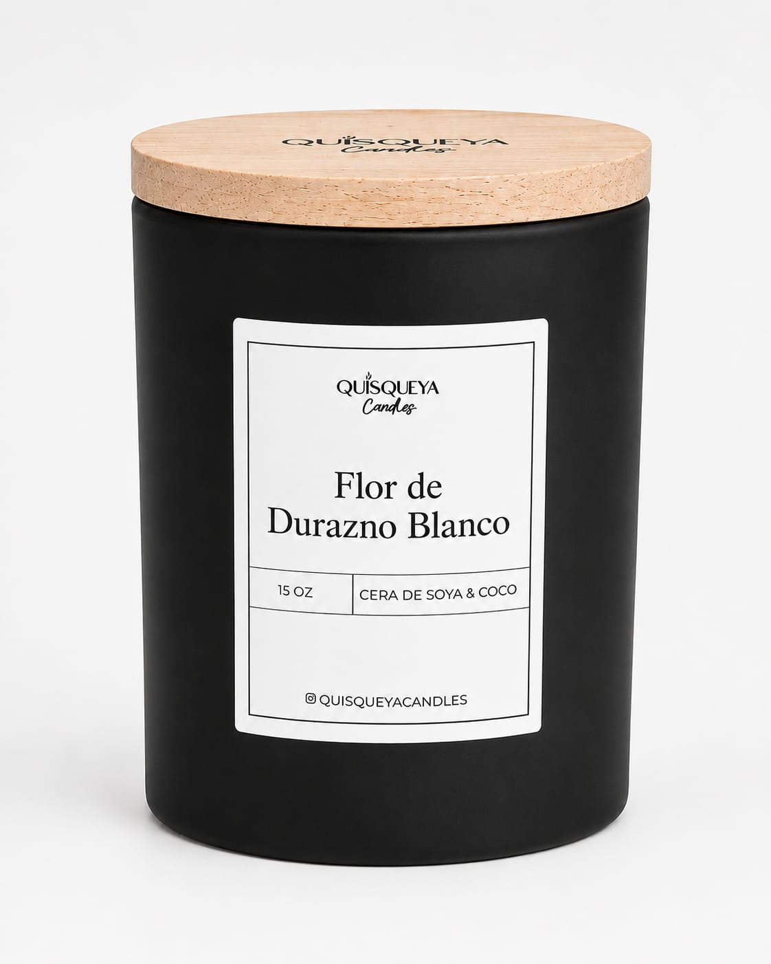Vela Flor de Durazno Blanco