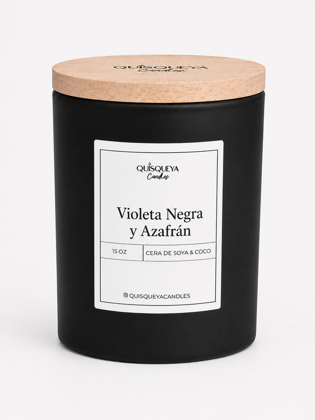 Vela Violeta Negra Azafrán