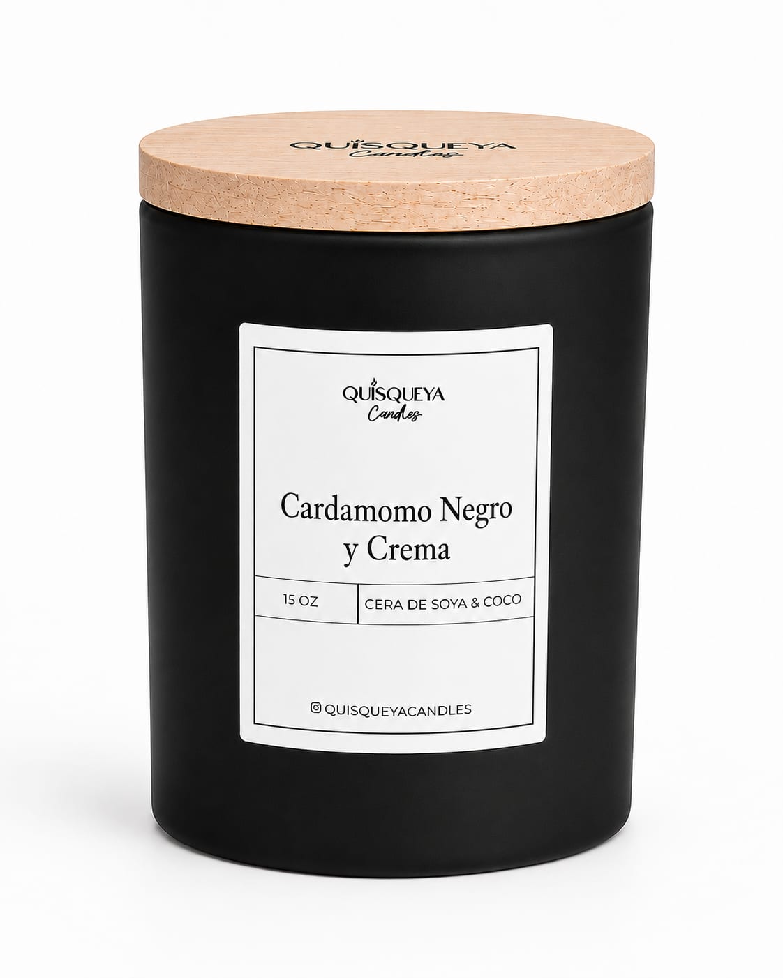 Vela Cardamomo Negro Crema