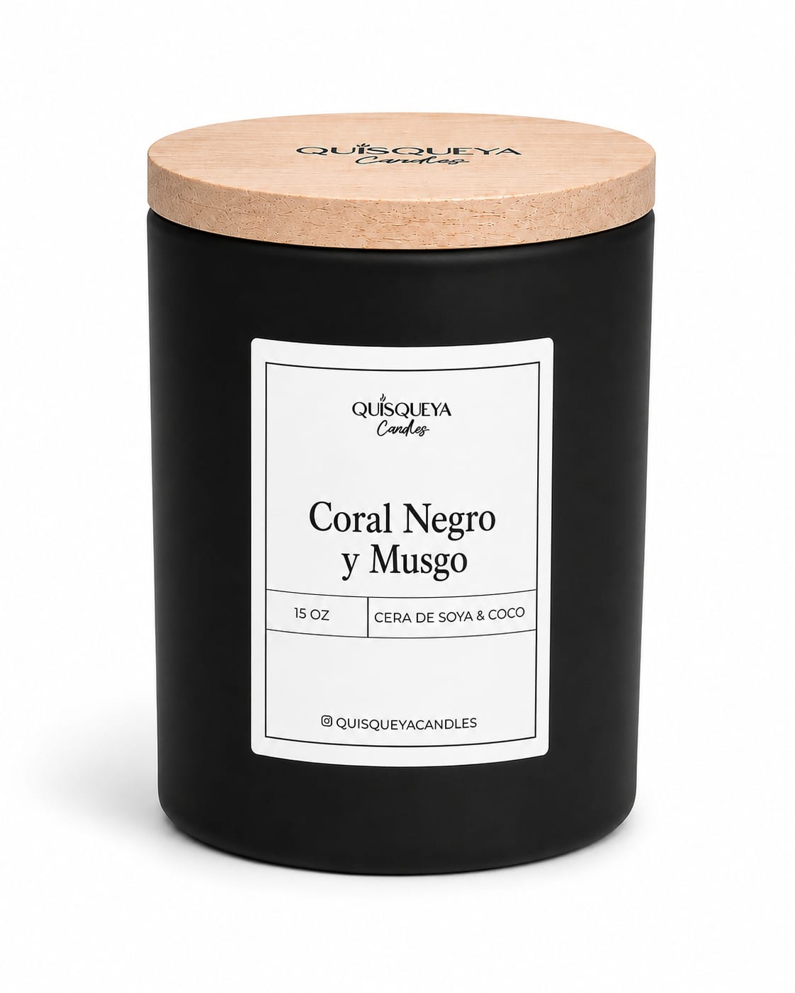 Vela Coral Negro y Musgo
