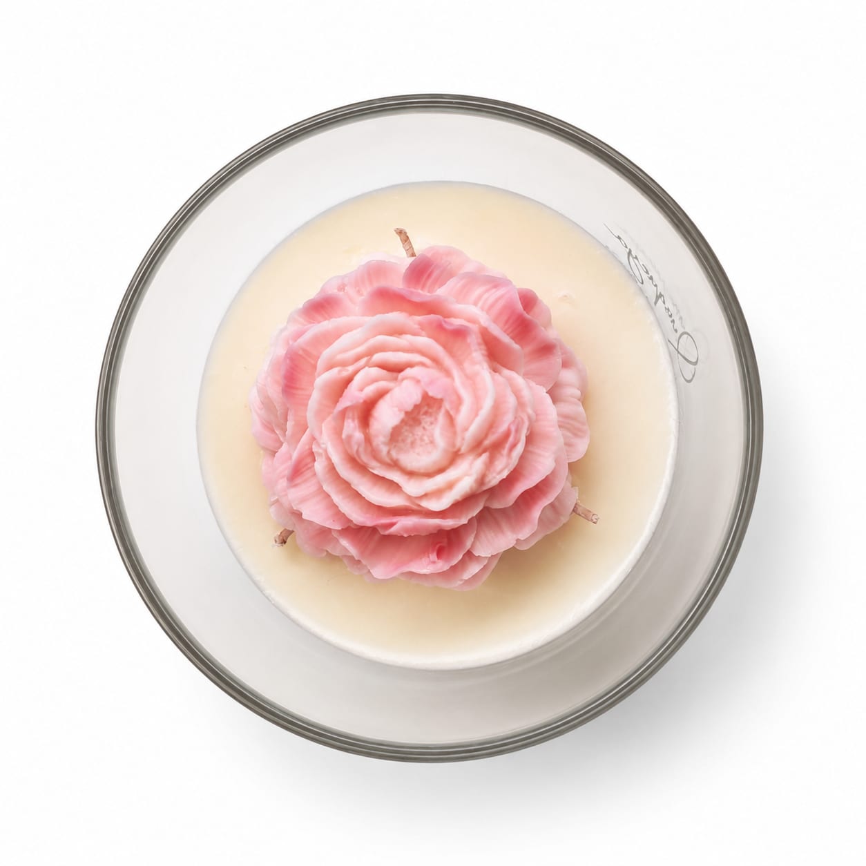 Vela Rosa Floral