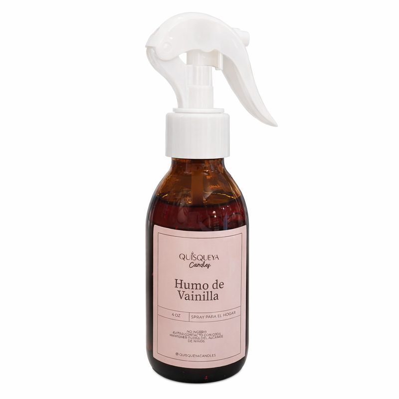 Humo de Vainilla Room Spray — Frasco Ámbar